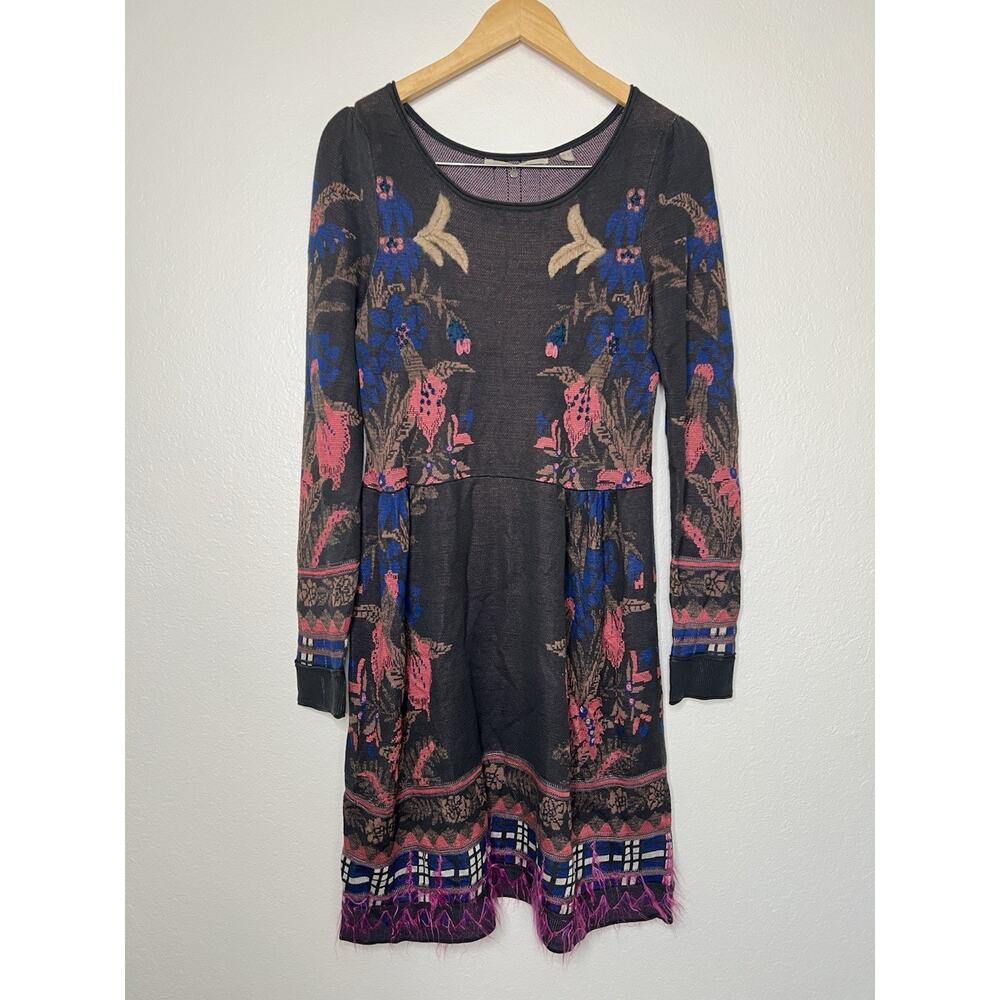 Anthropologie Knitted And Knotted Petalblush Sweater Dress Size Small Feminine
